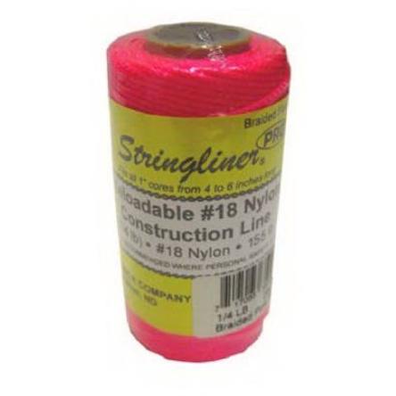 250' Braided Nylon Construction Line - Flourecent Pink