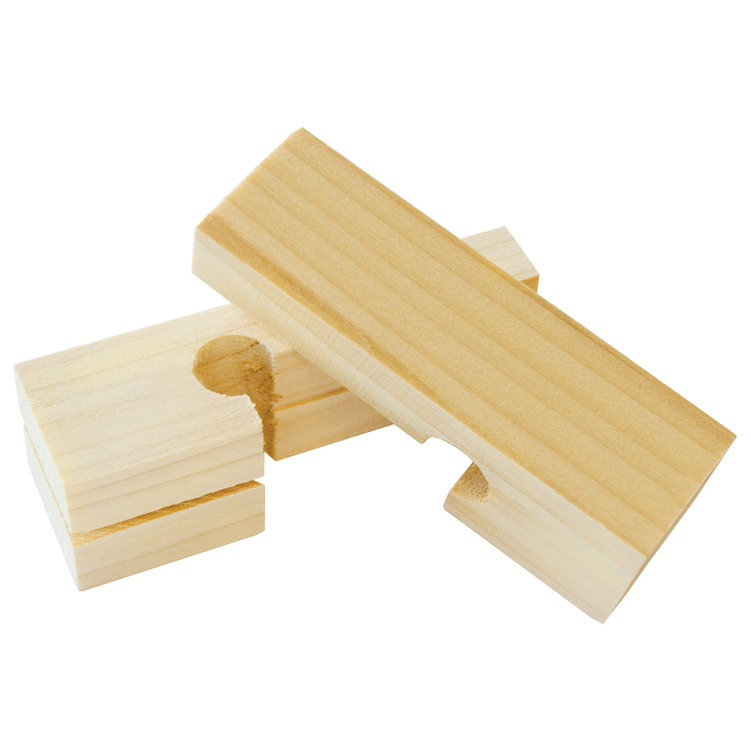 4" Wood Line Blocks (Pair)